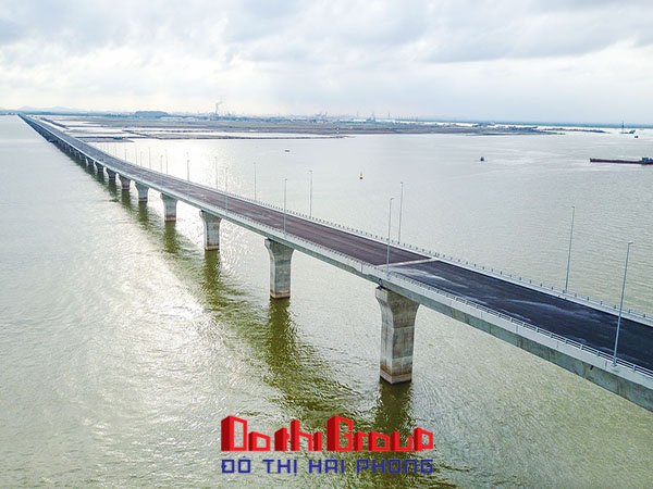 Ngắm cầu Tân Vũ Lạch Huyện dài gần 5,5km tại Hải Phòng - Cầu vượt biển dài nhất Việt Nam