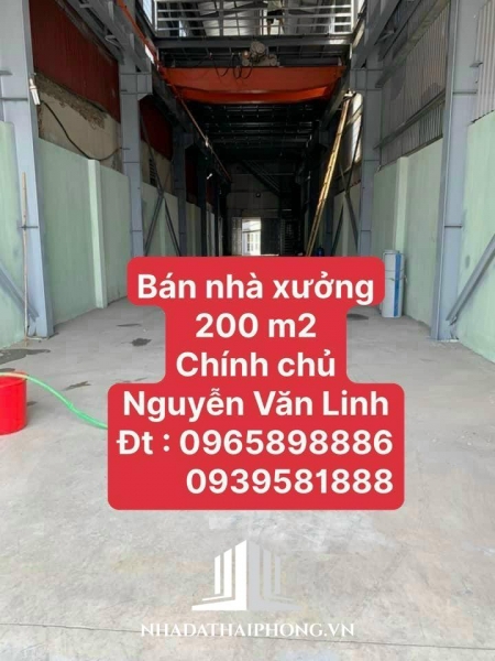 Bán đất tặng nhà xưởng số 226 Nguyễn Văn Linh, Dư Hàng Kênh, Lê Chân, Hải Phòng