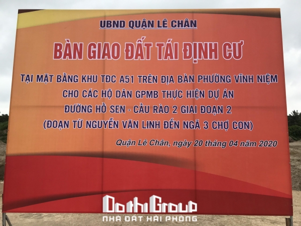 Bán suất phiếu TĐC Hồ Sen - Cầu Rào 2, Vĩnh Niệm, Lê Chân