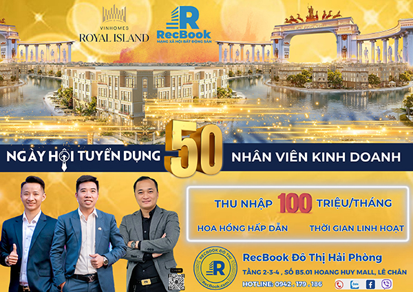 Công ty cổ phần BĐS Đô Thị Hải Phòng tuyển dụng 50 chiến binh đánh chiến các dự án Hải Phòng